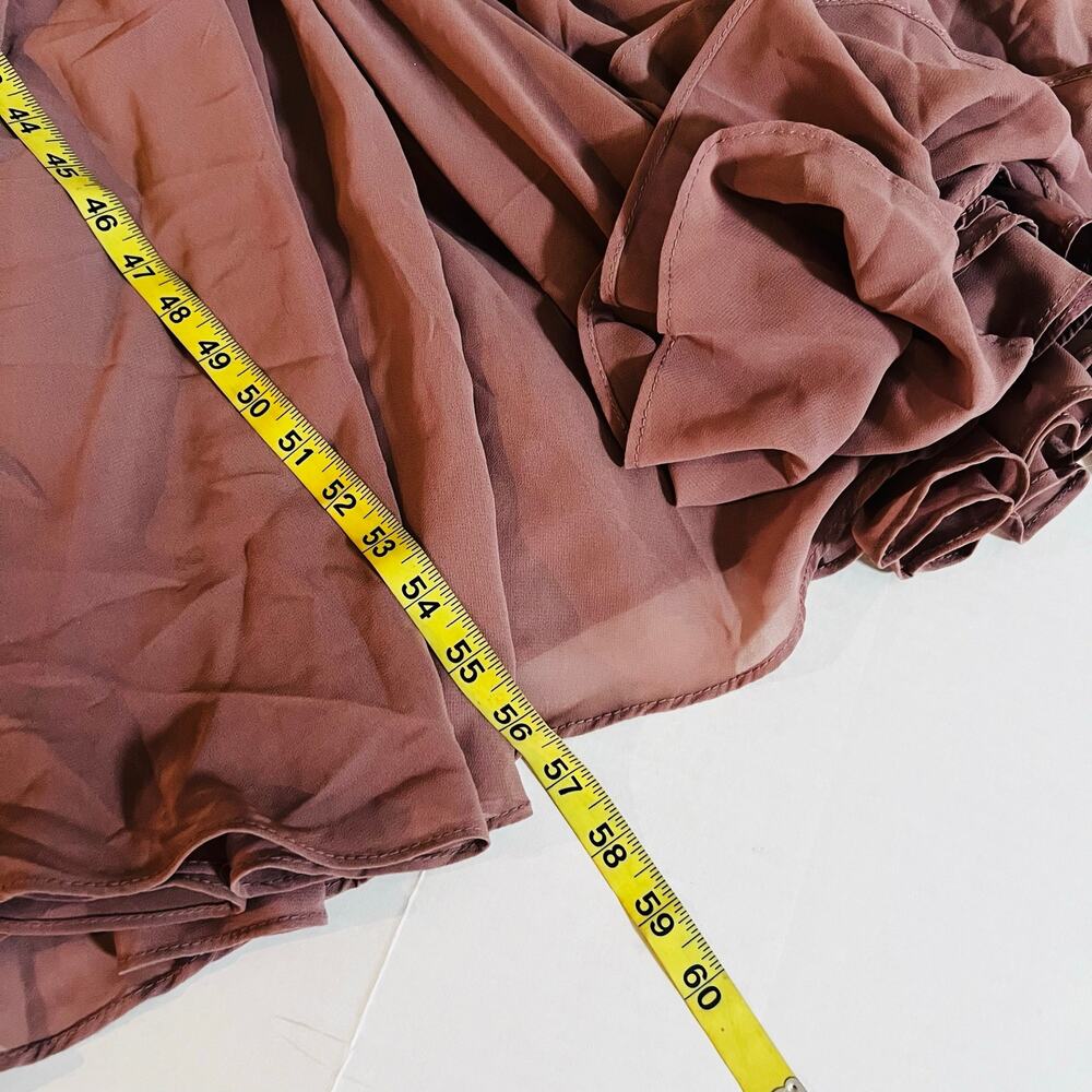 Anthropologie BHLDN Eva Spagetti Strap Maxi Dress Size XL Mauve - Picture 6 of 7